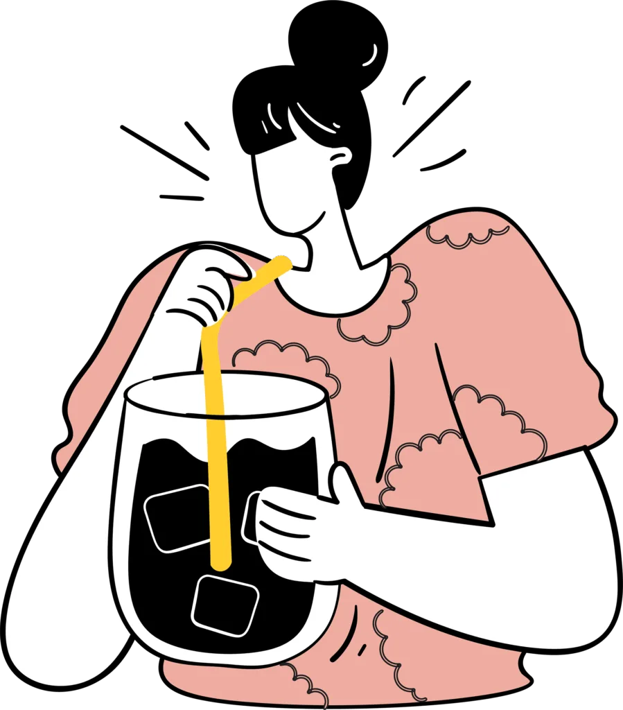 Doodle cold drink